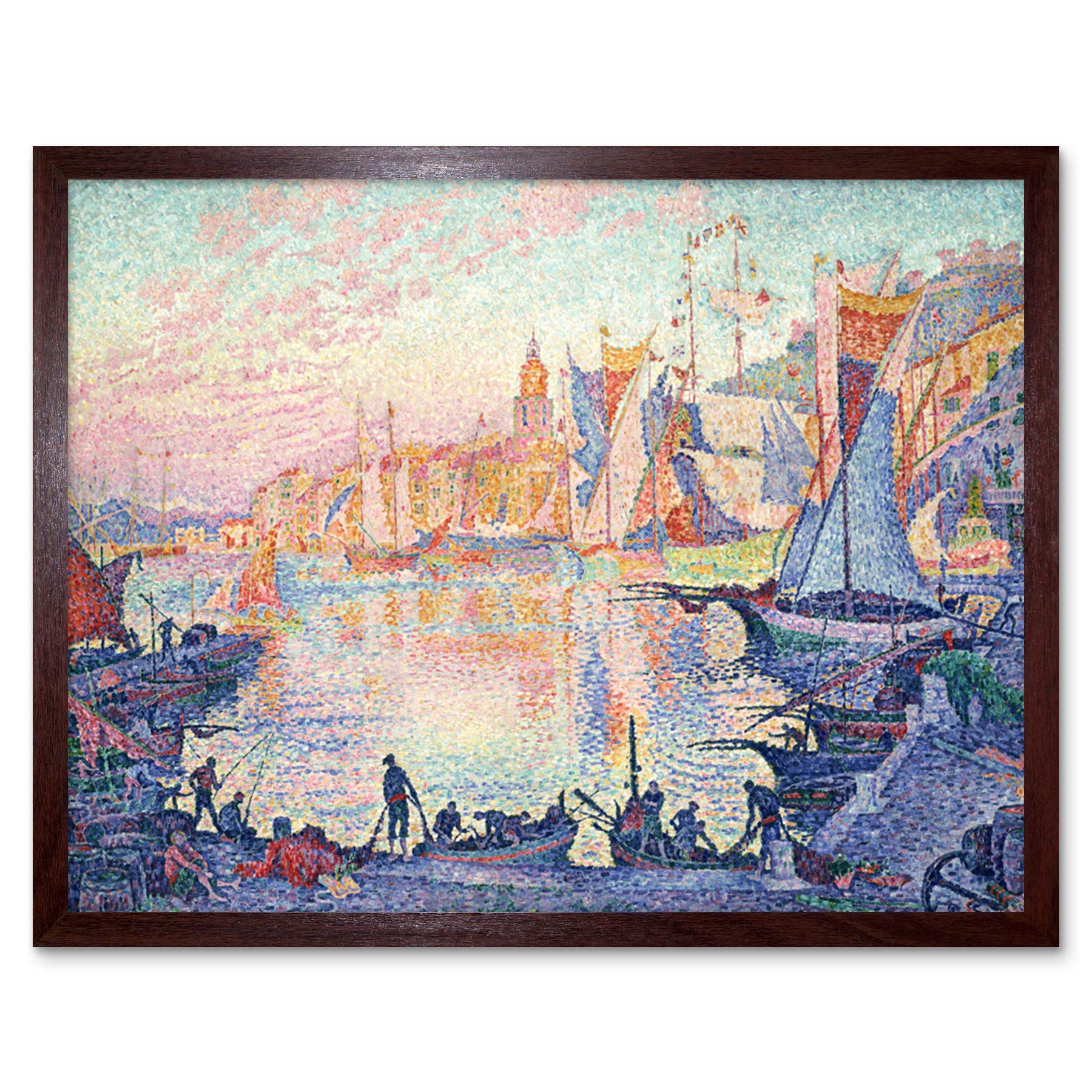 Amazon.com: Paul Signac The Port Of Saint Tropez Art Print Framed